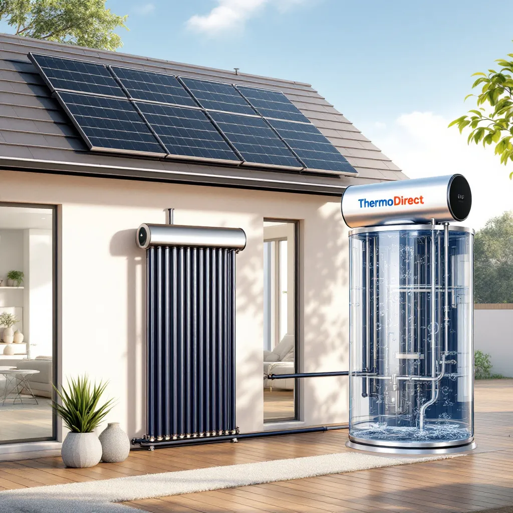 brancher chauffe eau sur panneau solaire